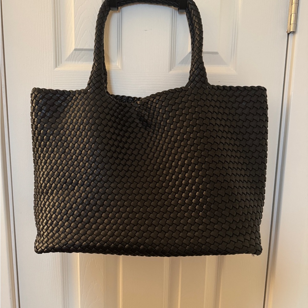Nordstrom Moda Luxe black woven tote